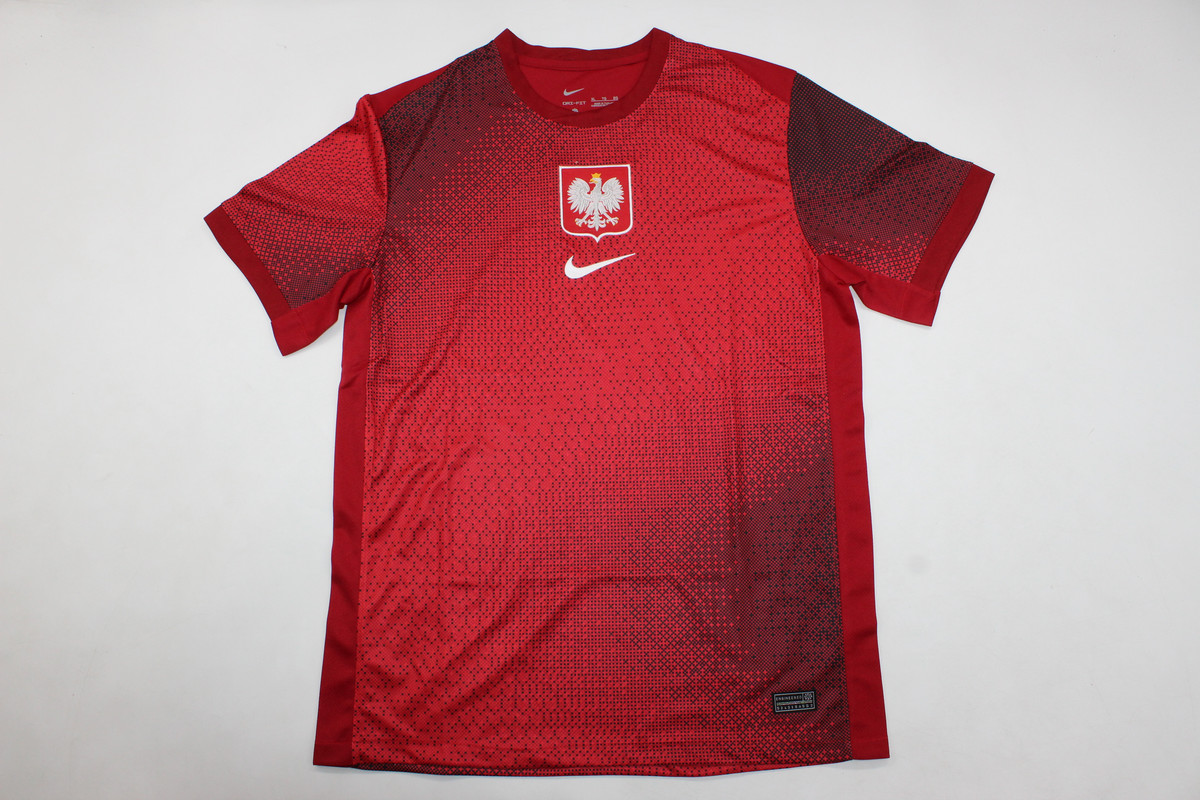 AAA Quality Poland 2024 Euro Away Red Soccer Jersey